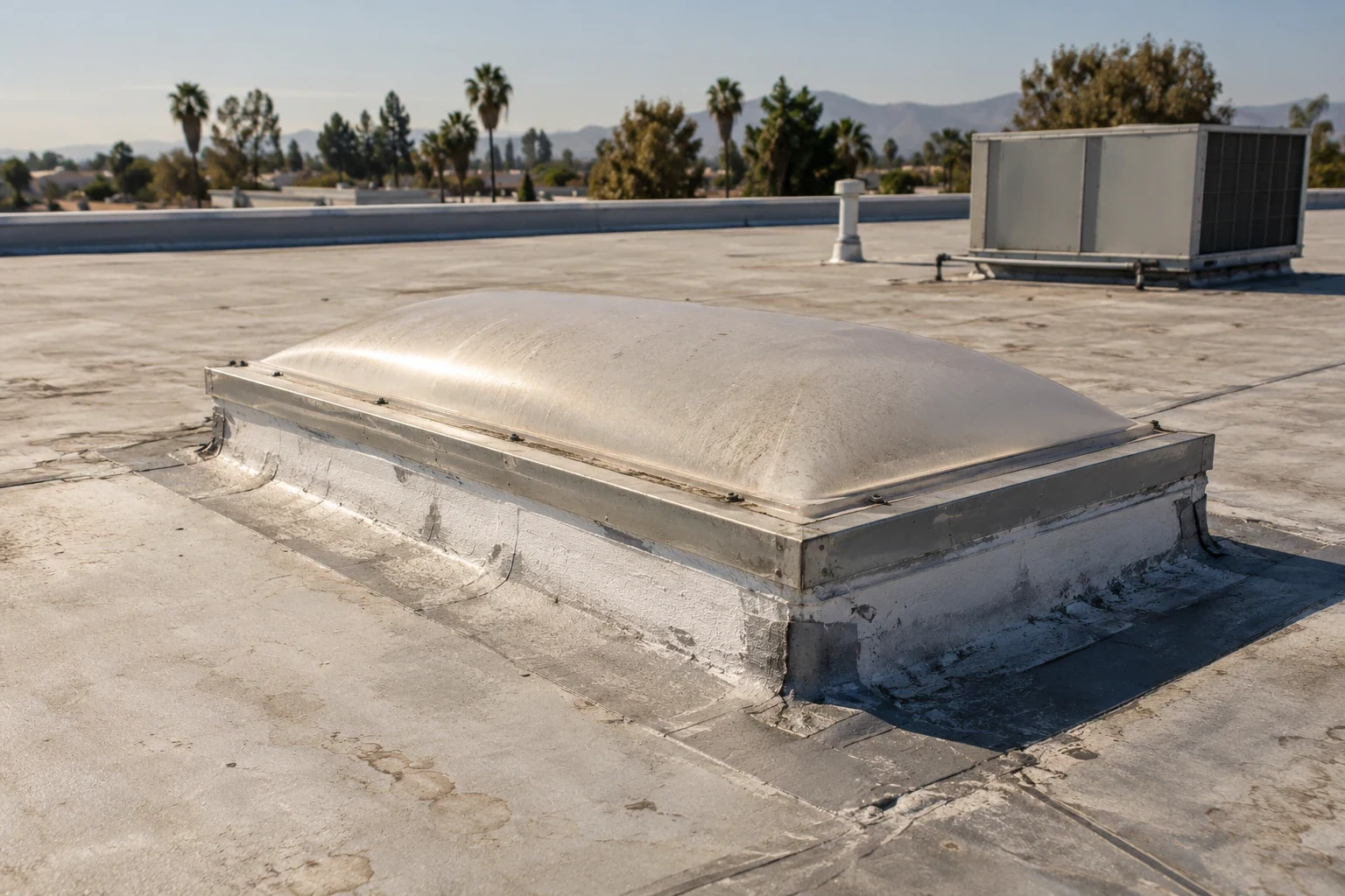 Commercial Skylight and Penetration Flashing in Huntington Beach, CA